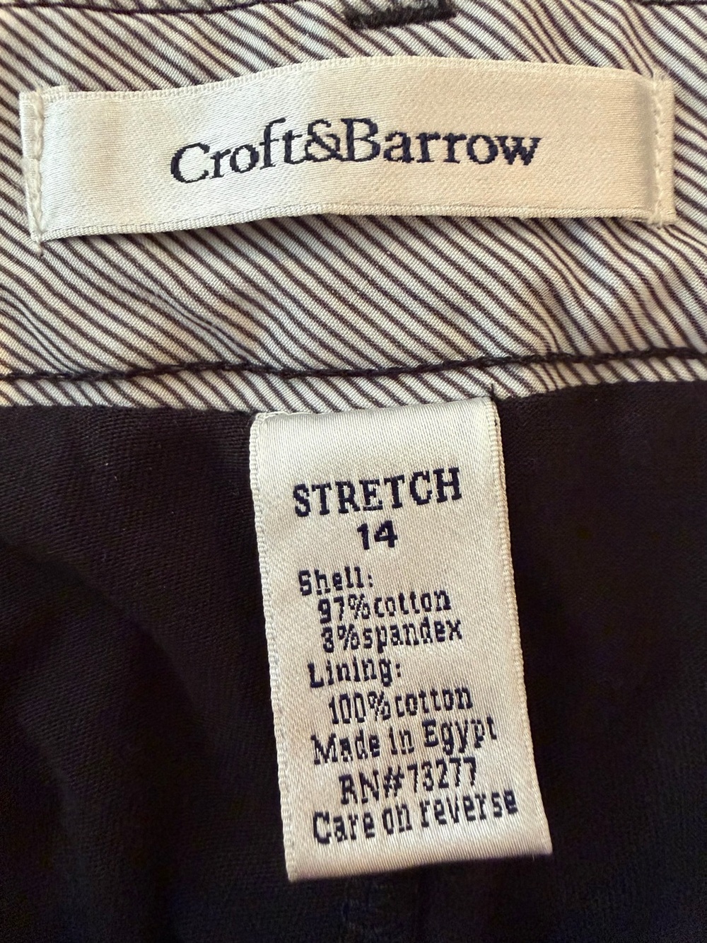 croft & barrow Black Skort with White Polka Dots - Picture 3 of 5